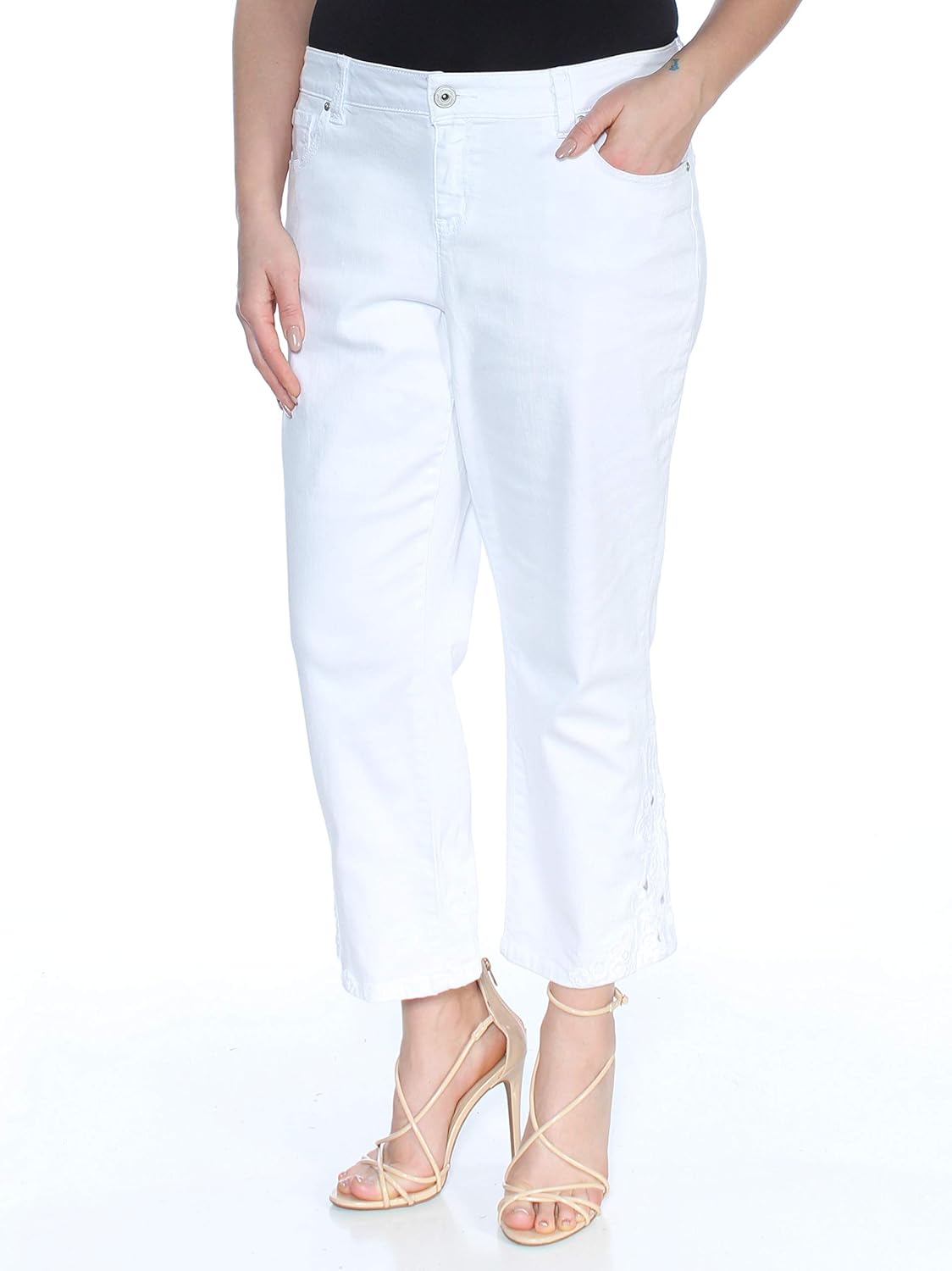 INC Womens Curvy Fit Cropped Straight 