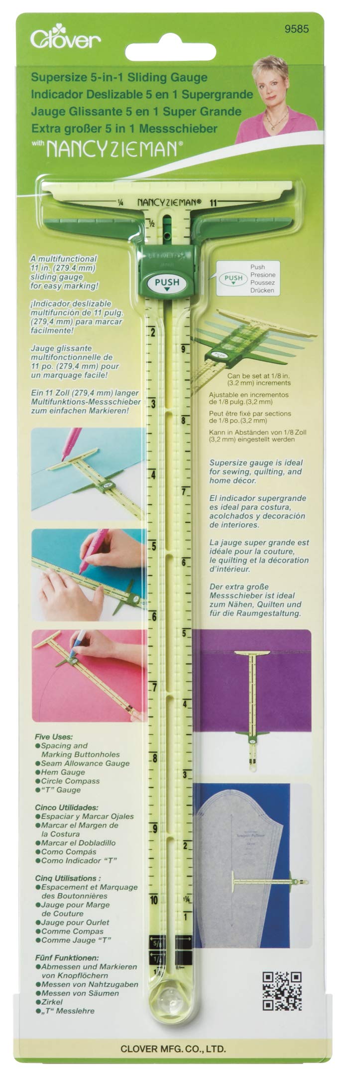 Clover Supersize 5in1 Sliding Gauge, Multi-Colour
