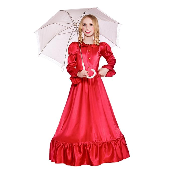 Deluxe Victorian Lady Kids Costume 8 10 years Amazon.co.uk Toys
