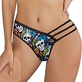 Supdreamc G-String Thongs for Women Panties Stretch T-back Low Rise Hipster Underwear Sexy S-2XXL