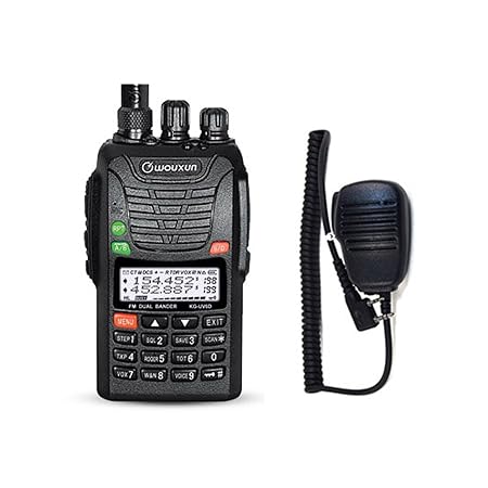 WOUXUN KG-UV6D 4m/2m 66-88/136-174MHz Tragbares BOS Tonruf-I Amateurfunk Dualband PMR-Handfunkgerät Mit Remote Speaker Mikrop