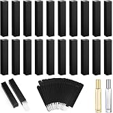 Segbeauty 20pcs Packaging Empty Gift Wrap Boxes, Glossy Black Small Gift CardBoard Boxes, Paper Box for Gifts Storage, Suitable for Travel Perfume Oil Bottle Lip Gloss Balm Mascara Tubes Containers