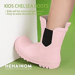 Hehainom Toddler Kids Rain Boots for Girls Boys