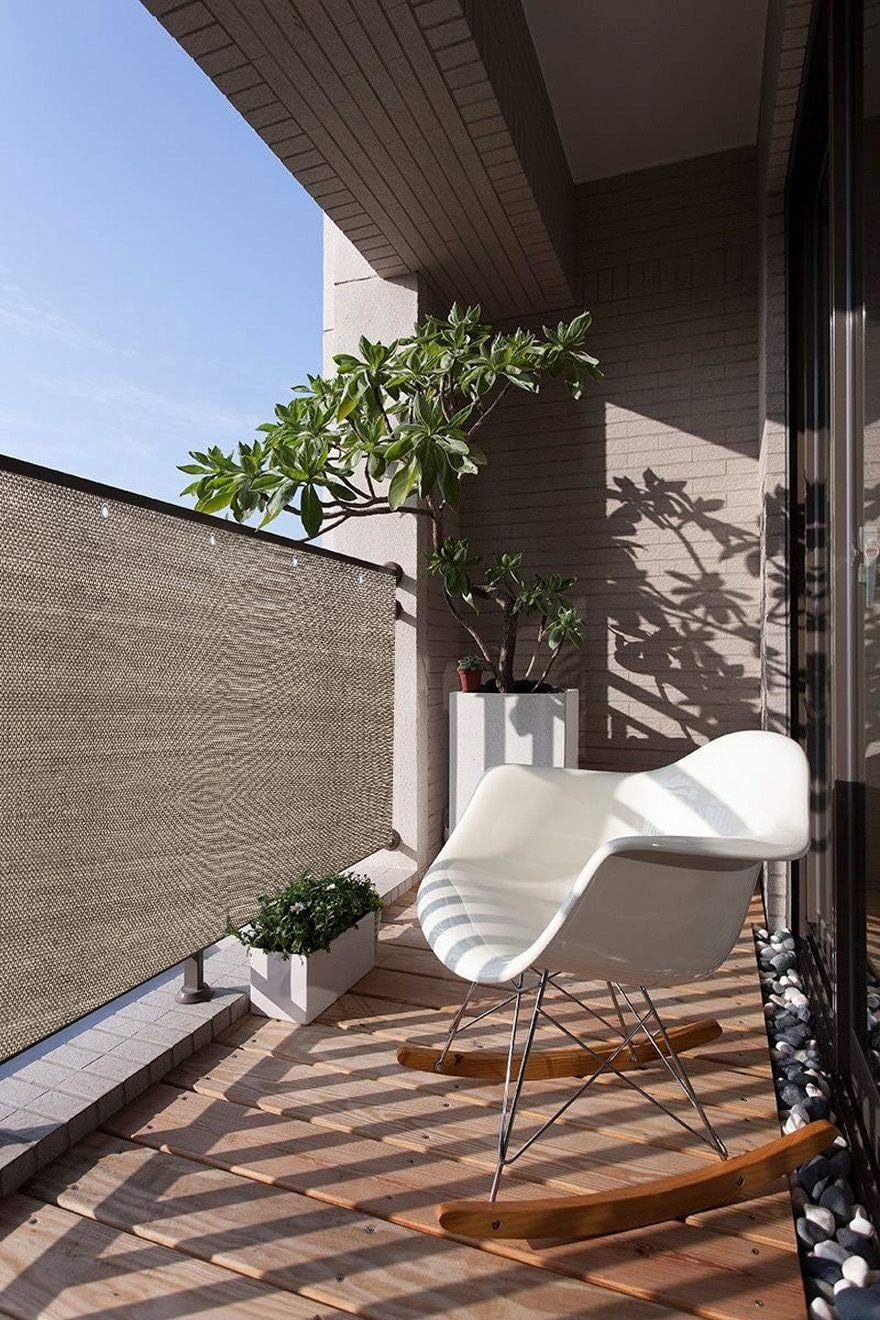 outdoor screens for patios on Amazon Com Alion Home Elegant Privacy Screen For Backyard Fence Pool Deck Patio Balcony Outdoor Paneling And Outdoor Screening Include Zip Ties 3 X 10 Ft Walnut Garden Outdoor