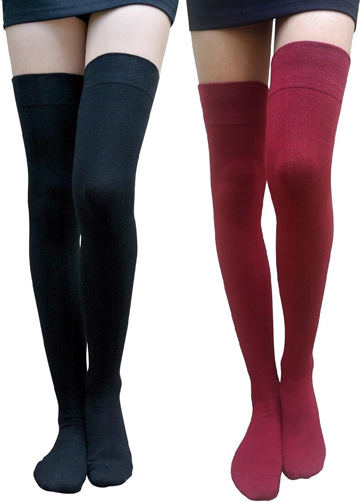 AM Landen Cotton Thigh Highs Socks Over 