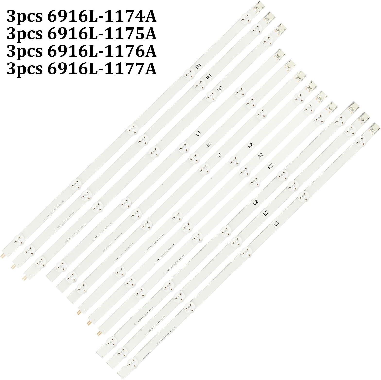 94cm LED Backlight Lamp Strip 9leds for LG 47" TV 47LN540S 47LN519C 47LN613S 6916L-1174A 6916L-1175A 6916L-1176A 6916L-1177A