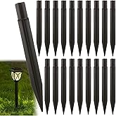 WOPPLXY 30 Pcs 8.2 Inch Solar Light Stakes Replacement, Ground Spikes for Solar Lights, Plastic Lights Replacement Stakes, Reinforced Ground Spikes for Solars Light, Pathway Lights, Garden Light