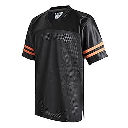 DEHANER Plain Black Football Jersey for Men Unisex