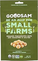 Goodsam, Nuts Macadamia Roasted Salted Organic, 4 Ounce