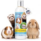 Atlantic Rush Shampoo for Small Pets- 8oz Fragrance Free Critter Shampoo | Made in USA, hypoallergenic formula, fragrance free, safe for guinea pigs, rabbits, bunnies, ferrets, hamsters, and hedgehogs