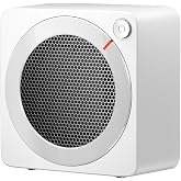 Gaiatop Mini Space Heater, 500W Fast Heating Portable Desk Electric Heater | Lightweight PTC Ceramic, 2 Seconds Heater, Overheating, 45&deg; Tip-Over Protection, Indicator Light, Quiet for Office Home White