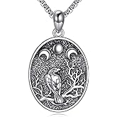 YAFEINI Crow Necklace 925 Sterling Silver Raven Pendant Necklace Crow Jewelry for Women