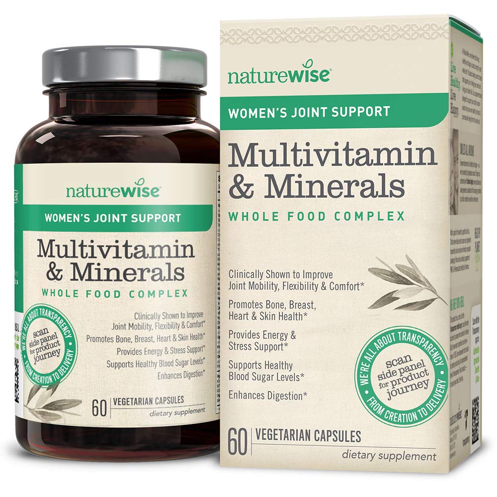Naturewise Womens Multivitamin Whole Food Complex With Joint Support Vitamins For Healthy Heart