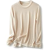 Ciovkis Women's Merino Wool Blend Sweater Fall Winter Fake Two Piece Color Block Shirt Crewneck Long Sleeve Knit Pullover