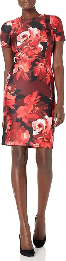 Calvin Klein 卡尔文克莱因 CK 圆领印花连衣裙 2码3.1折$41.81 海淘转运到手约￥316