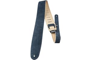 Perris Leathers Ltd.- Guitar Strap- Soft Suede- Blue- Adjustable - For Acoustic/Electric/Bass Guitars(P25S-206)