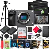 Sony Cinema Line FX30 Super 35 Interchangeable Lens Camera Body ILME-FX30B Filmmaker Bundle with Deco Gear Case + Tripod + Extra Battery, Dual Charger, 128GB Card and Accessories Kit