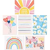 Sweetzer & Orange Thinking of You Cards with Envelopes. Set of 24 Boxed Greeting Cards Thinking Of You Assortment. Blank 300g
