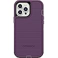 OtterBox iPhone 13 Pro Max & iPhone 12 Pro Max Defender Series Case - HAPPY PURPLE, rugged & durable, with port protection, includes holster clip kickstand