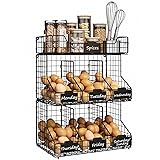 X-cosrack Fresh Egg Holder Countertop, 3 Tier Egg