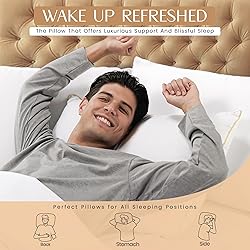 OFNEED King Size Set of 2 Bed Pillows for Sleeping