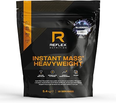 Reflex Instant Mass Heavyweight Mass Gainer 5.4 kg Blueberry 1000 Kcal
