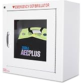 PS Medical Zoll AED Plus, Wall Cabinet, 9"W, White