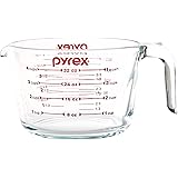 Pyrex SYNCHKG039125 4 Measuring Cup, Clear with Red Graphics