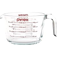 Pyrex SYNCHKG039125 4 Measuring Cup, Clear with Red Graphics