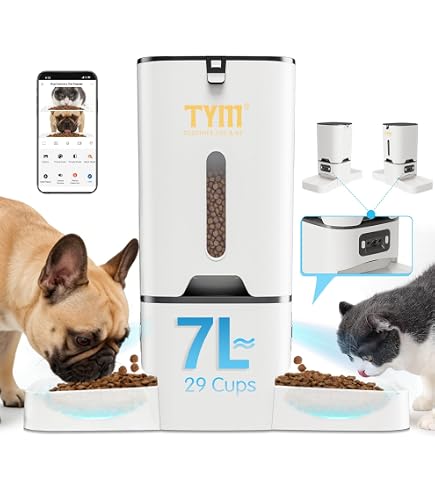 Amazon.com : TYM 7L Automatic Cat Feeder with 2K Camera - 5G WiFi