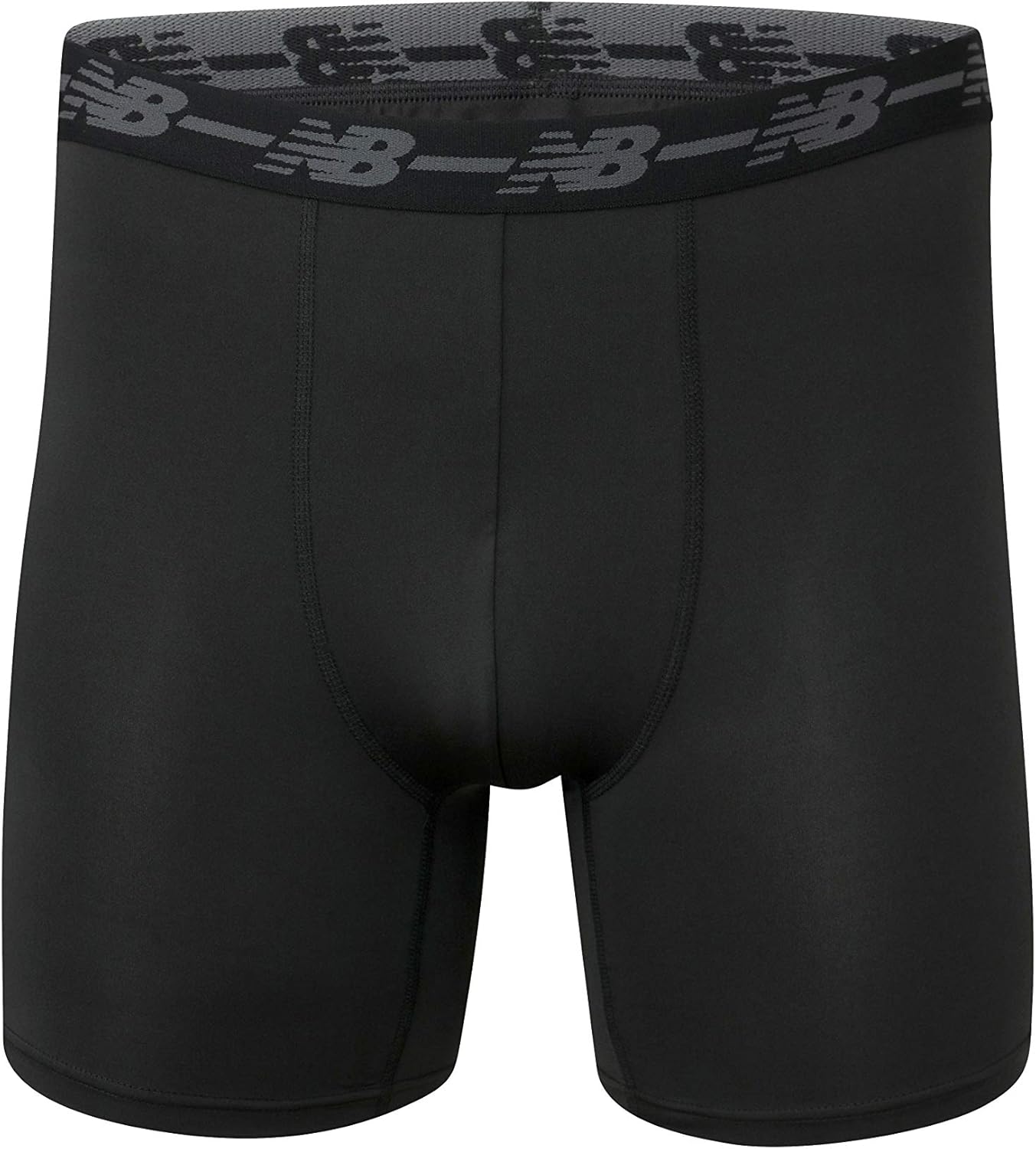 New Balance Men's Performance 5" No Fly Boxer Brief, 4-Pack: Clothing