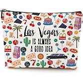 Las Vegas Travel Gift Cosmetic Bag Las Vegas Souvenir Makeup Bag Girls Trip Gifts Favors City Themed Gifts for Women Female Girls Birthday Christmas Bachelorette Party Favors Friendship