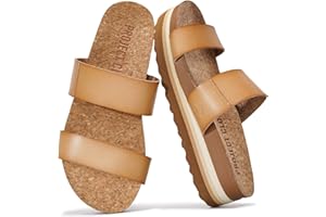 Project Cloud Fashion Womens Sandals - Memory Foam Insole and Comfortable Platform Sandals for Women 2025 - Lightweight and Non-slip Perfect Beach Slides