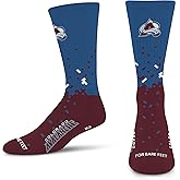 For Bare Feet NHL mens Spray Zone Crew Sock Nhl