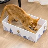 Conlun Cat Scratching Board with Box Large Heavy-Duty Cardboard Scratch Pad view 1