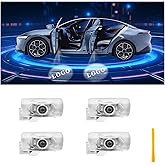 LOWEEY Car Door Lights Logo Projector Compatible with Lexus Accessories | 4K HD Puddle Lights Compatible with LS ES IS LX RX GS GX RC UX, No Fade Car Welcome Lights(4 Pack, Dual Plug)