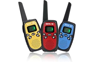 Retevis RT628S Walkie Talkies, RT628 2.0 Newer Version Portable FRS Two-Way Radios, Safe Mode, VOX Hands Free, Walkie Talkies for Adults Kids Camping Hiking Adventure (3 PCS)