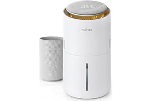 Provirtec MistFree Humidifier for Bedroom, Evaporative Humidifier No White Dust No Mist, Auto Humidity, 3L Water Tank Easy to