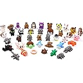 VABAO 40 PCS 3D Printed Animal Figurines, Articulated Animal Figurines, Fidget Toys, Flexible Car Decor, Party Favor, Gifts for Girls and Boys, Office Desk Pets, Birthday Gifts