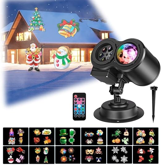 YLOVOW Proyector de Luces Navideñas,Luces Proyector Navidad LED ...