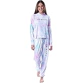 INTIMO Friends TV Show Logo Tie Dye Womens' Pajama Loungewear Hooded Jogger Set