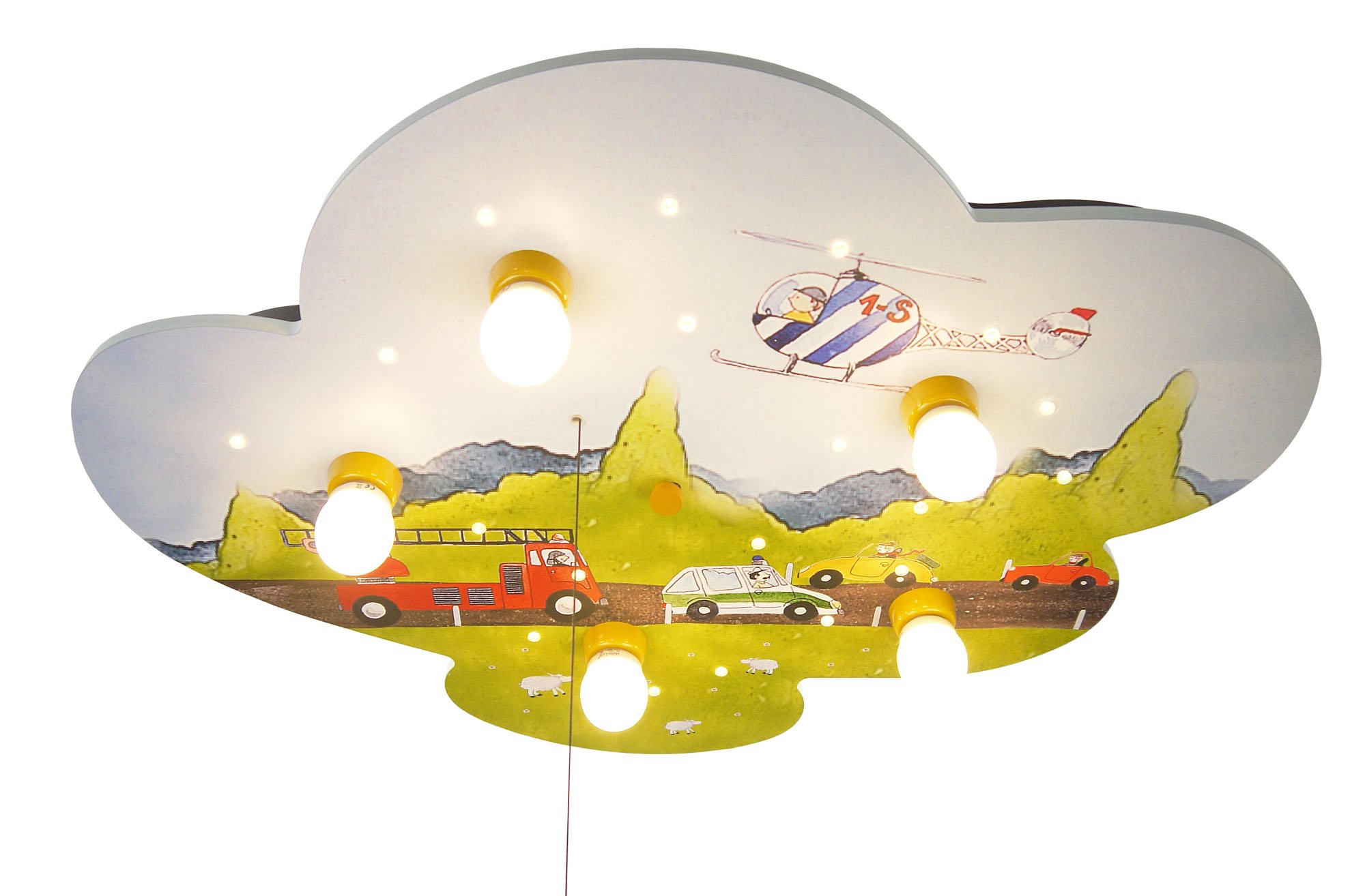 Niermann Standby Niermann Standby671 Cloud Cars Wood Ceiling Light — image 1