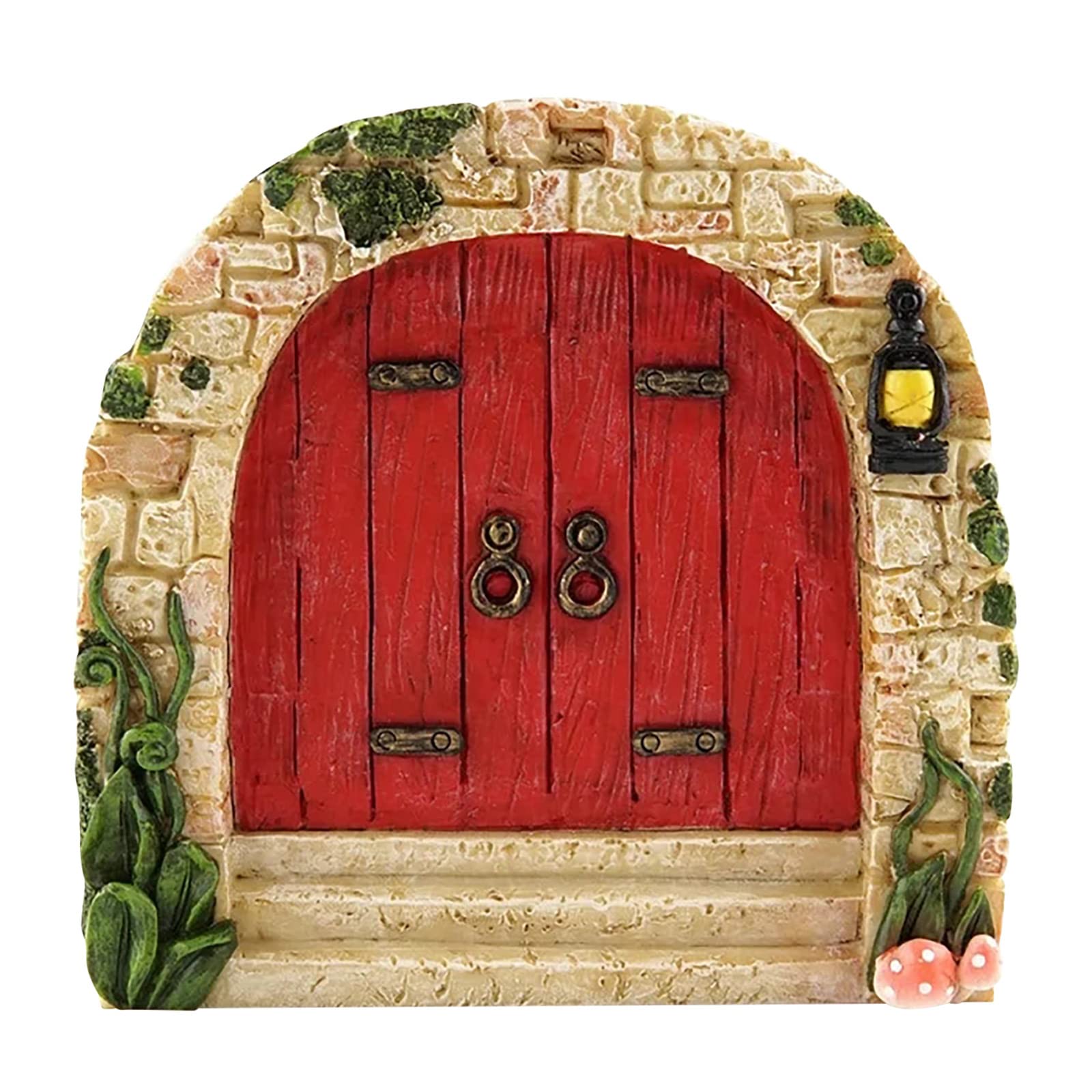 SETOFI Fairy Door, Wooden Fairy Doors for Garden Elf Door Miniature Yard Ornaments for Garden Yard Trees Style G