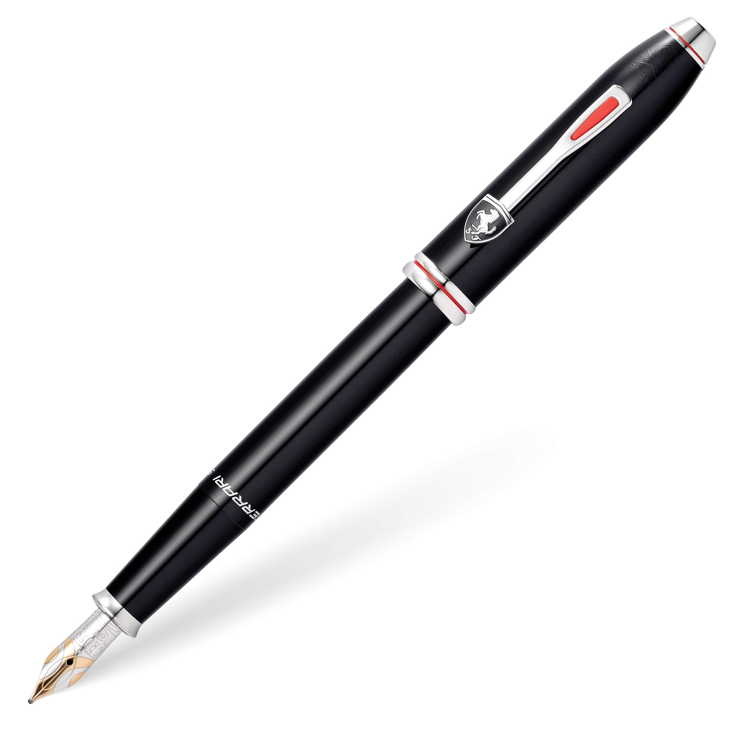 Cross Ferrari Townsend Medium Nib Fountain Pen - Gloss Black/Rhodium