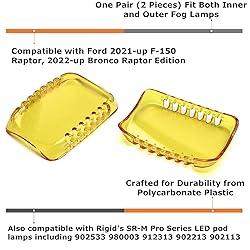 iJDMTOY 2pc 2500K Selective Yellow Colored LED Pod