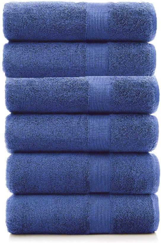 Premium Turkish Cotton Wide Lined Border Eco-Friendly and Long Stable Washcloth (Plum, Set of 12): Home & Kitchen