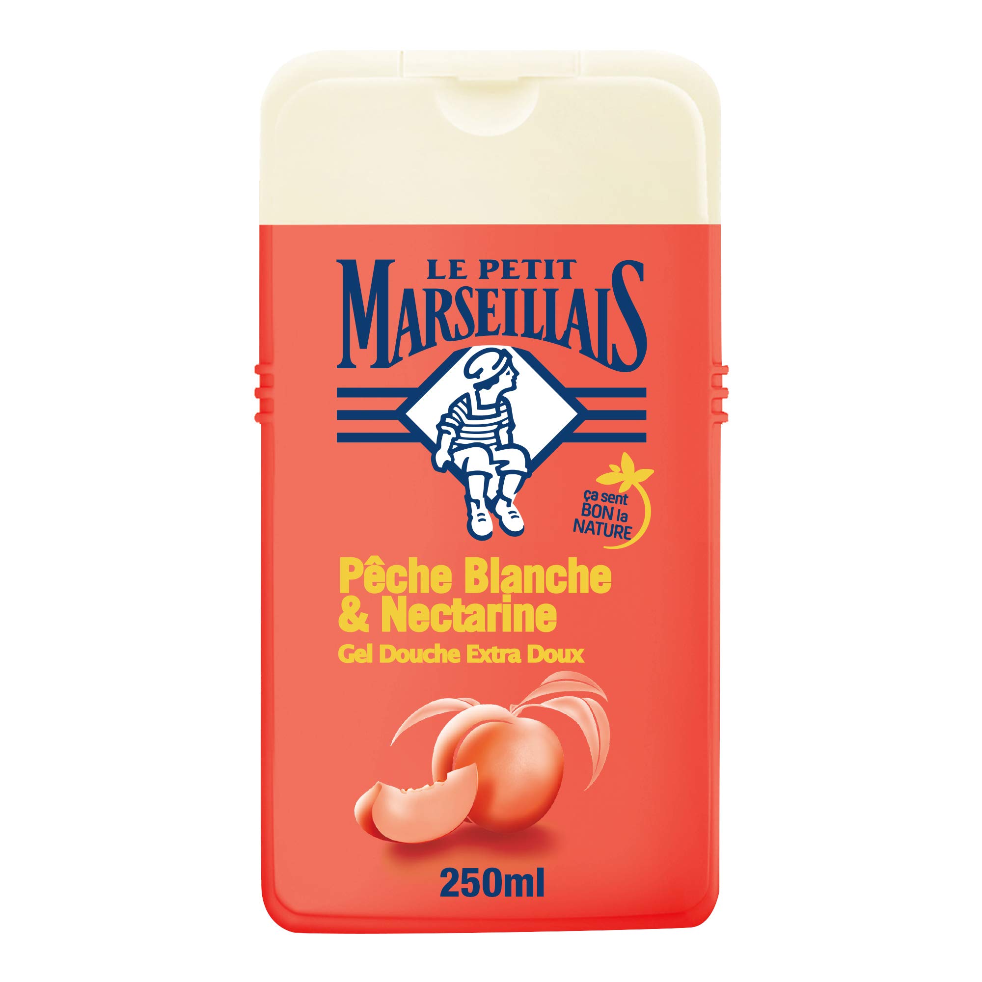 LE PETIT MARSEILLAIS - GEL DOUCHE - Pêche Blanche et Nectarine - 250ml