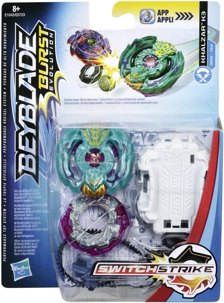 Beyblade - Peonza con Lanzador KHALZAR K3 (Hasbro E1043EL2): Amazon.es: Juguetes y juegos