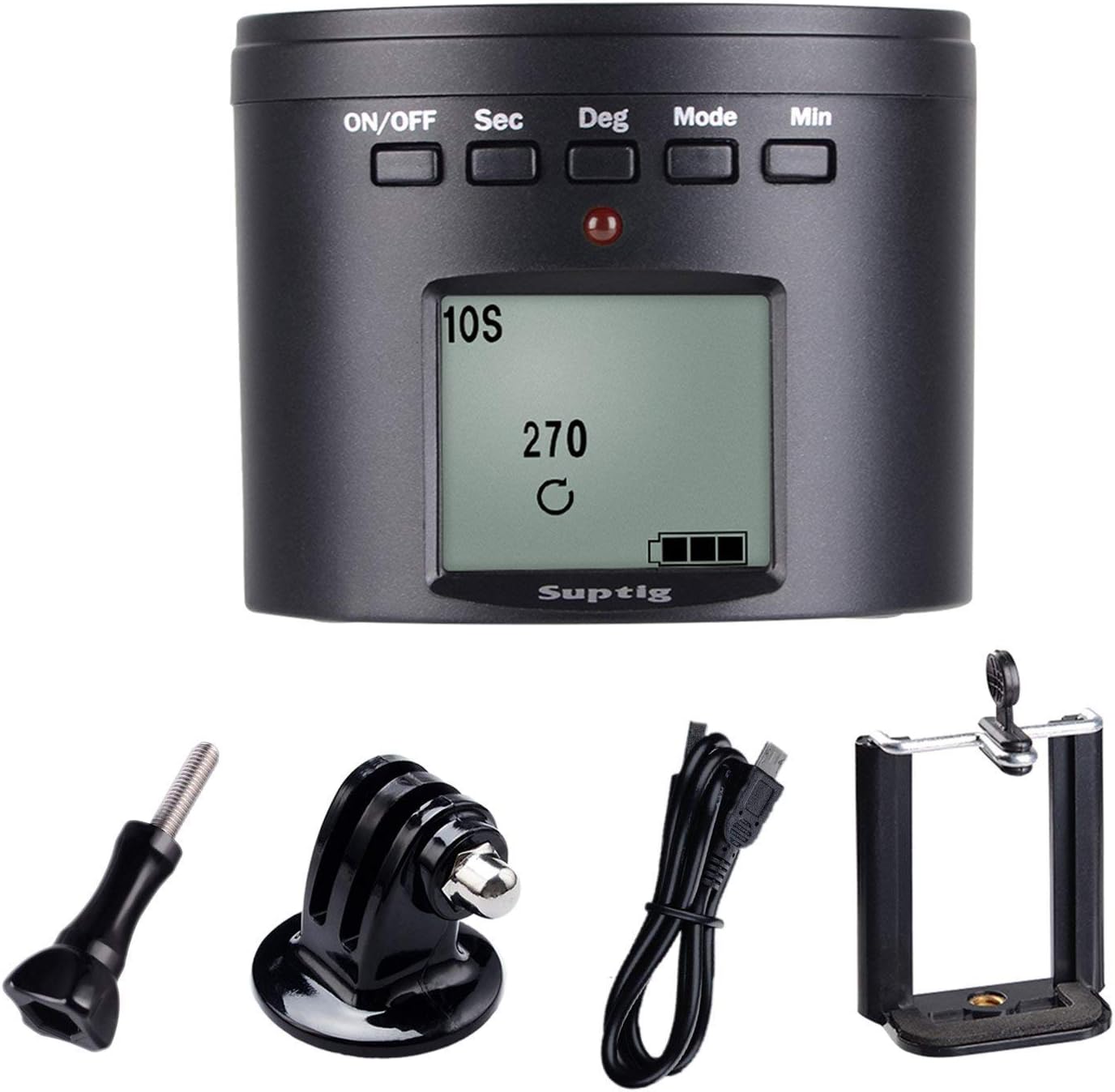 Time Lapse Camera Mount Panning Rotating 360 Degrees / 120 Minutes Rotating Tripod For GoPro Samrtphone Digital Camera Action Camera