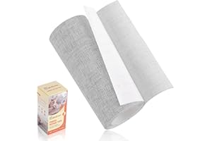 CAHOMO Self Adhesive Fabric Repair Patch, 4x63 inch Canvas Repair Tape, Fabric Repair Kit for Furniture, Sofas, Car Seats, Headboards, Chairs, Couchs (Grey)